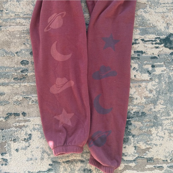 Wildfox Pink Celestial Joggers - Picture 4 of 5